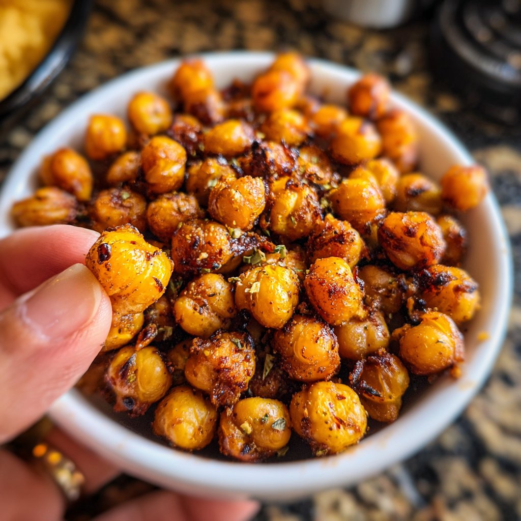 Sweet Chili Roasted Chickpeas
