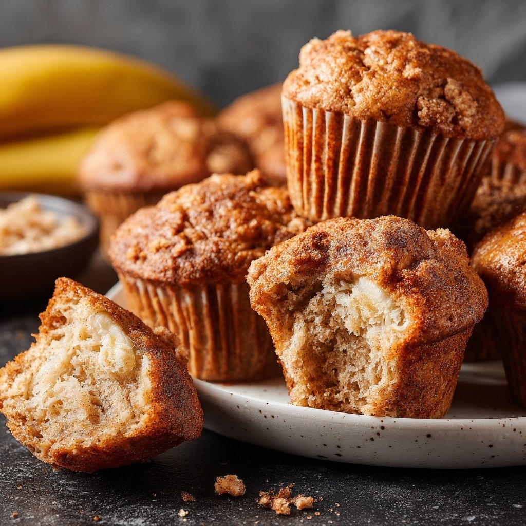 Healthy Muffins With Banana And Cinnamon