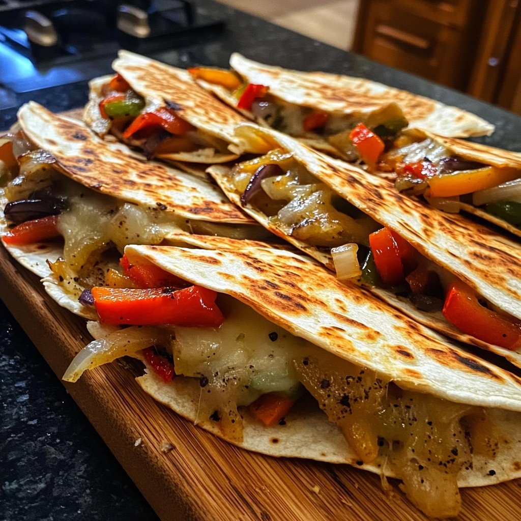 One-Pan Veggie Quesadillas Recipe