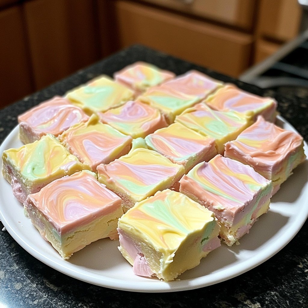 Fluffy Cotton Candy Fudge