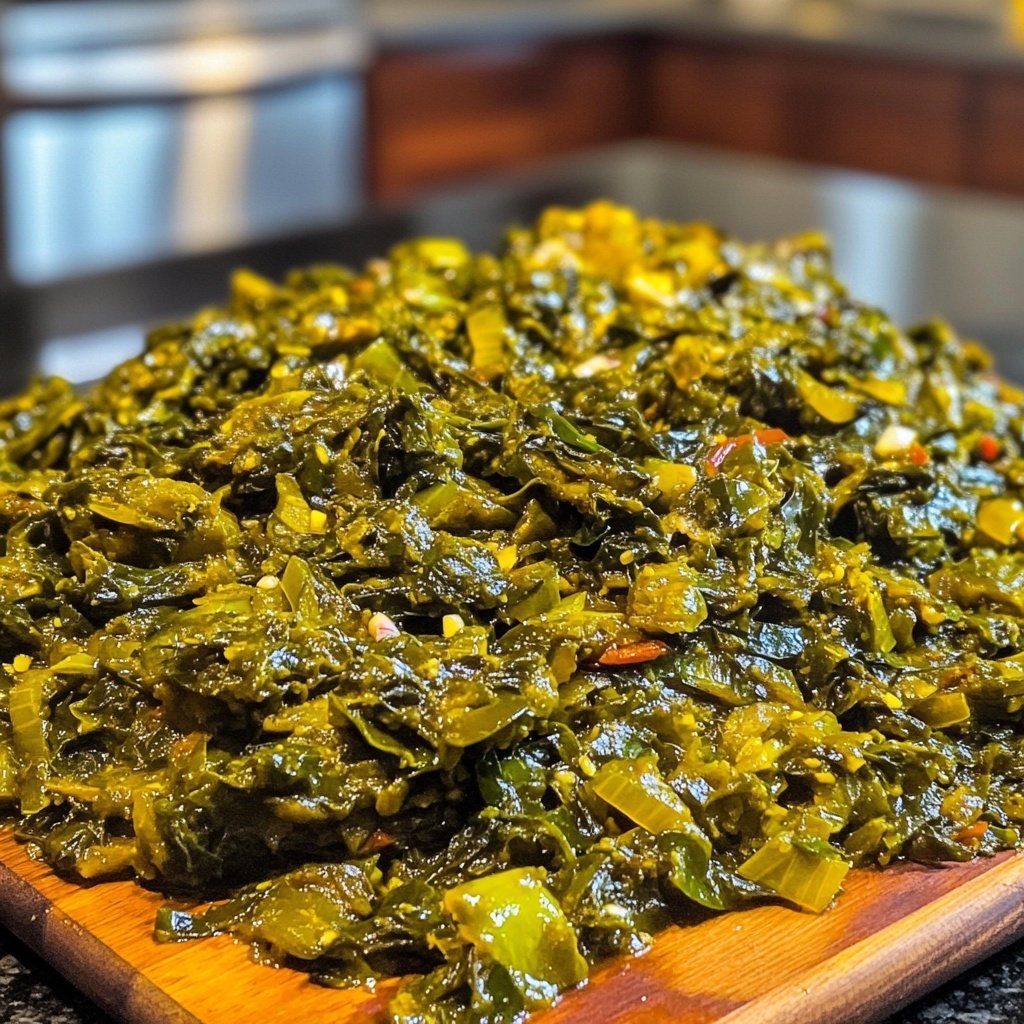 Jamaican Callaloo with Garlic