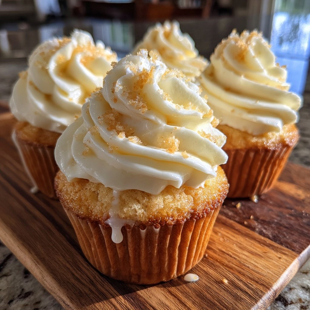 Vanilla Cream Filled Cupcakes