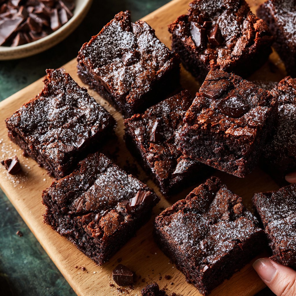 Sourdough Discard Brownies With Cocoa