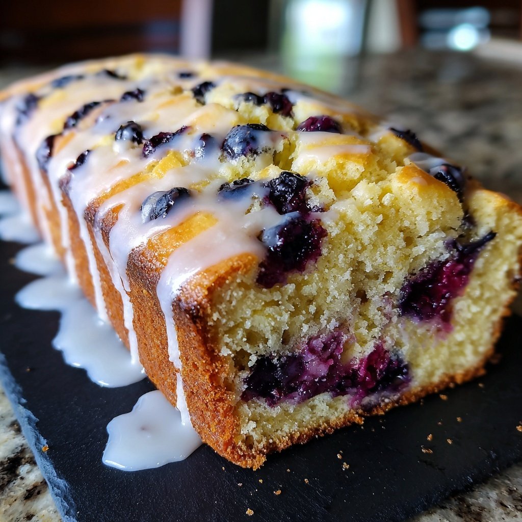 Baking & Desserts Lemon Blueberry Loaf Cake