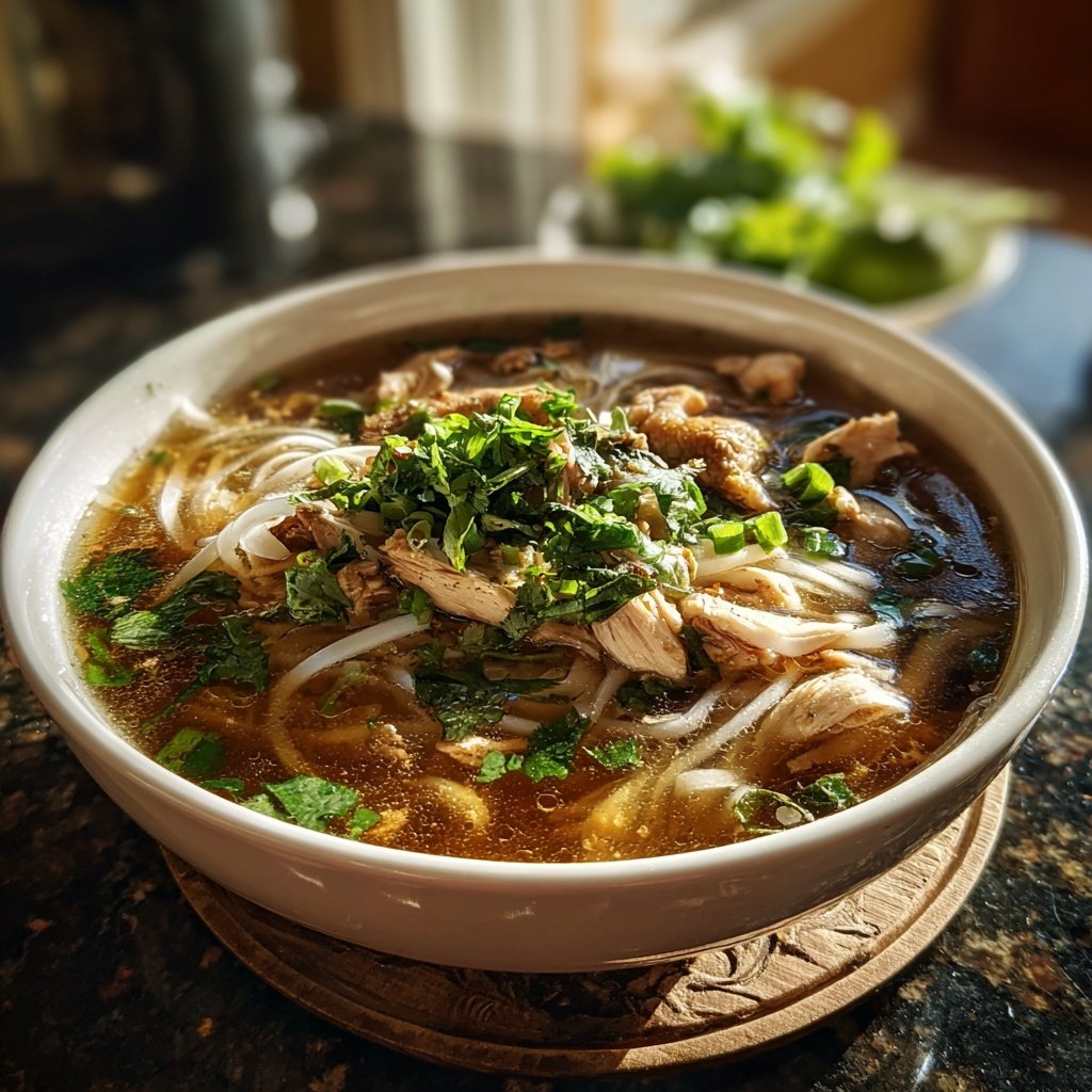 Crockpot Pho Ga (chicken pho)